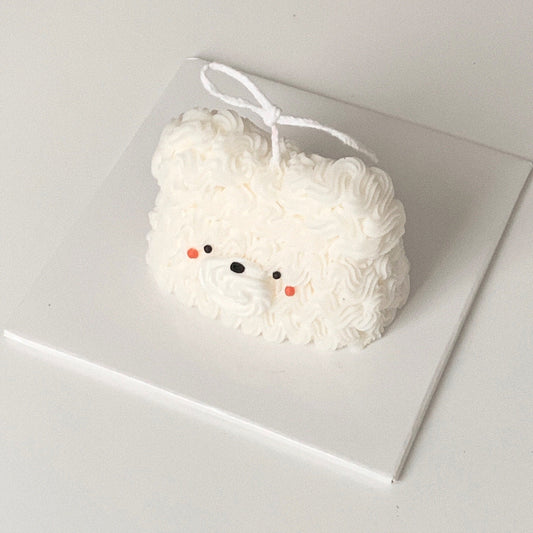 creamy bear candle