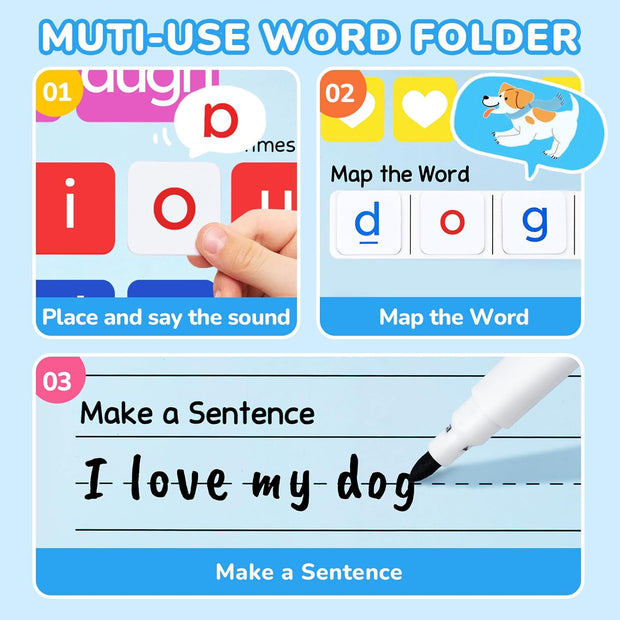 Phonics Magnetic Letter Blocks – 265 Pieces for Fun & Interactive Learning