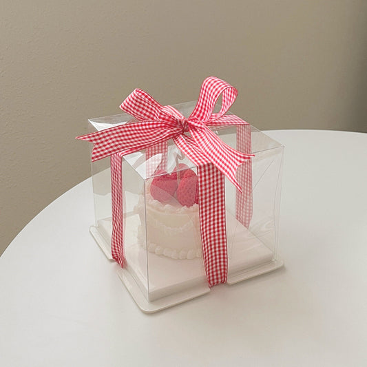 cream cake candle