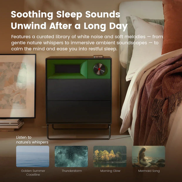 Bedside Table - Stereo Speakers